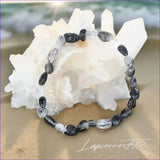 Bracelet pierre en Quartz à Tourmaline noire - La Pierre FR