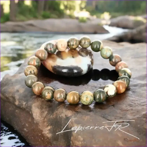 Bracelet pierre naturelle Rhyolite - La Pierre FR