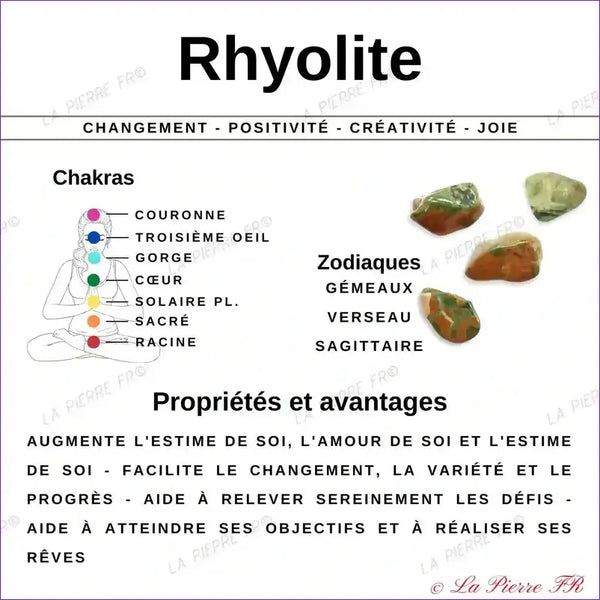 vertus du bracelet pierre naturelle Rhyolite - La Pierre FR