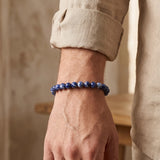 Bracelet en Sodalite, Perles Rondes de 6 ou 8 mm sur Mesure