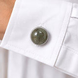 Cache Bouton en Labradorite, pour Chemisier et Chemise, Lot de 2
