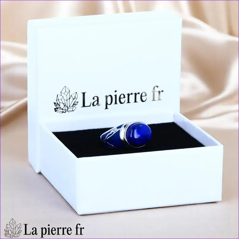 Chevalière Lapis-lazuli (Héritage Bohème), bijou bohème imposant pour femme.