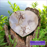 Cœur en Agate Fleur minéraux