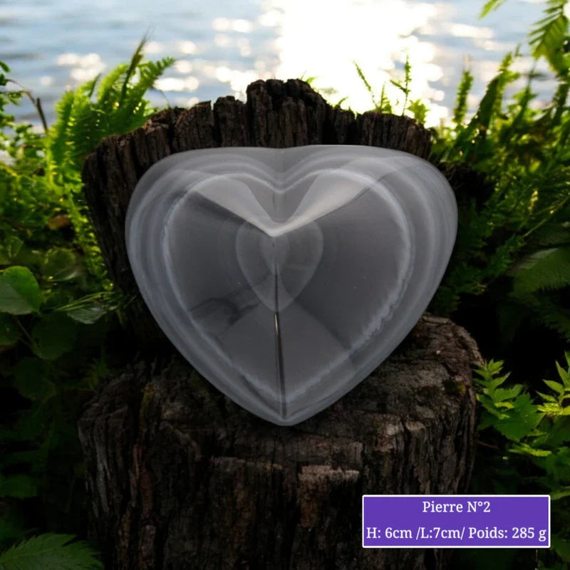 Cœur en Obsidienne Œil Céleste minéraux