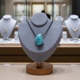 Pendentif pierre Amazonite (roulée & percée)