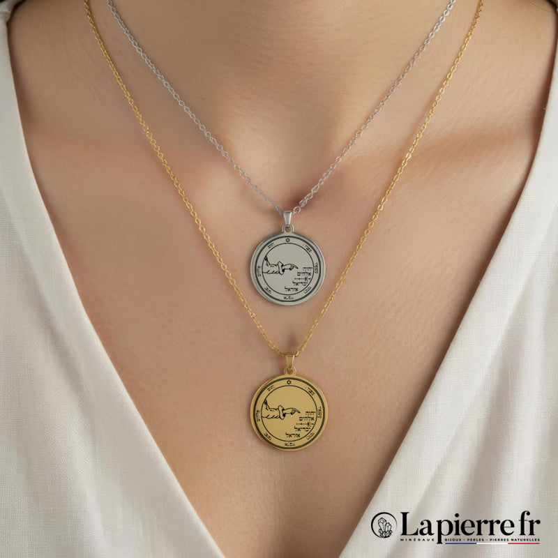 Collier talisman Cinquième Pentacle de la Lune