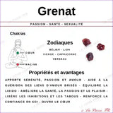 vertus du collier en grenat rouge