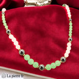 Collier en Hématite, Aventurine et Quartz Rose (Trio)