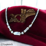Collier en Hématite Facettée (Galet)