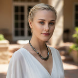 Collier en Hématite Facettée (Galet)