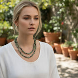 Collier Magnétique 3-en-1 en Hématite et Aventurine (90 cm)