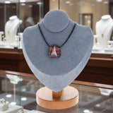 Pendentif pierre Œil de Taureau (roulée & percée)