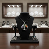 Pendentif Arbre de Vie 7 Chakras en Pierre Naturelle