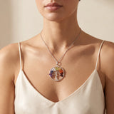 Pendentif Arbre de Vie 7 Chakras en Pierres Naturelles, Chaîne ou Cordon au Choix