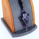 Pendentif Améthyste - Pointe de Flèche - Protection, Sagesse et Guérison