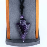 Pendentif Améthyste - Pointe de Flèche - Protection, Sagesse et Guérison