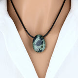 Pendentif Pierre Percée Jaspe Kambaba 