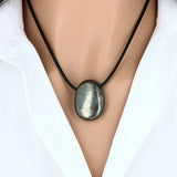 Pendentif Pierre Percée Pyrite 