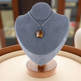 Pendentif Étoile en pierre Oeil de Tigre