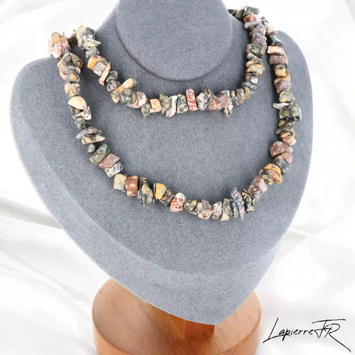 Collier Jaspe Léopard Baroque Tacheté (Instinct Sauvage)