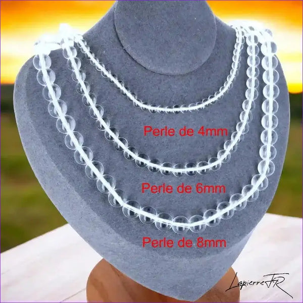Collier en Cristal de Roche - La Pierre FR