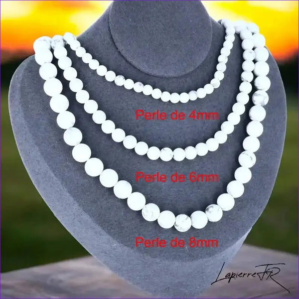Collier ras de cou en Howlite – Élégance et bienfaits de la pierre naturelle - La Pierre FR