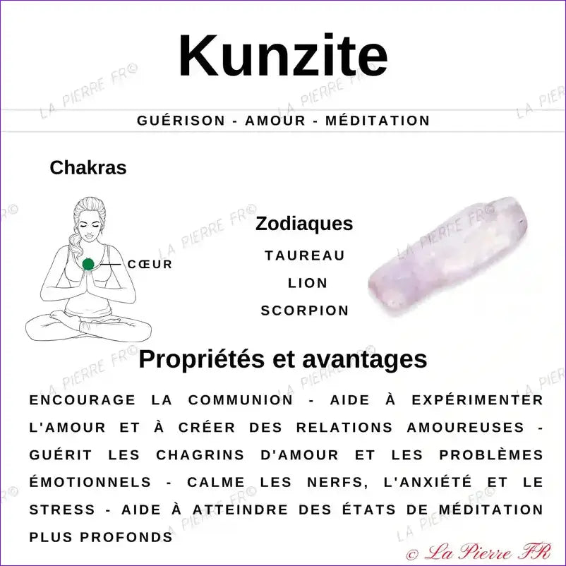 Collier en Kunzite - La Pierre FR
