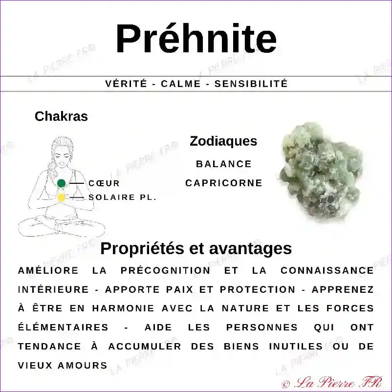 vertus du collier en préhnite