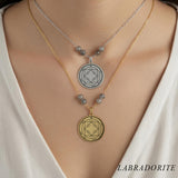 Collier talisman – Troisième Pentacle du Soleil (Rayonnement & Autorité naturelle)