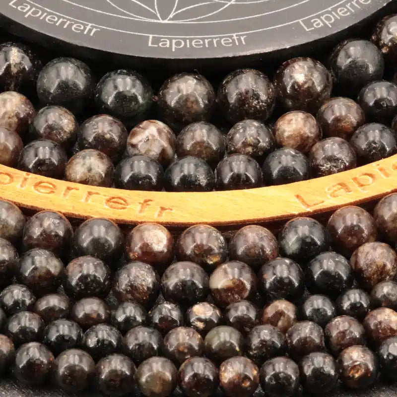 Perles biotite 6 mm pour créer vos bijoux