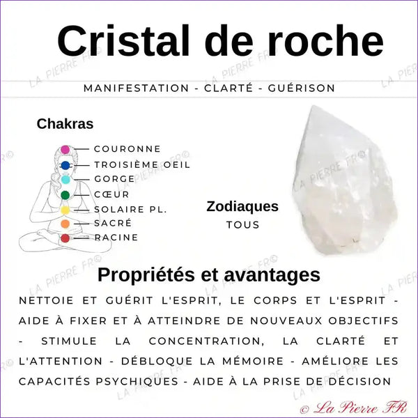 Perles Heishi naturelle Cristal de Roche 4mm - La Pierre FR
