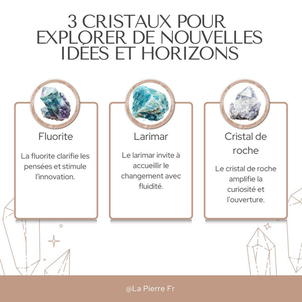 Pierres pour stimuler l’ouverture d’esprit et l’exploration intérieure.