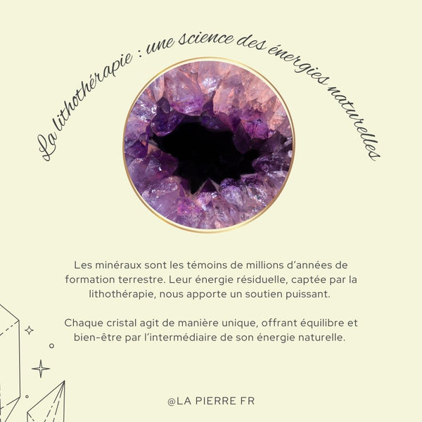 Carte pédagogique sur les fondements de la lithothérapie et les énergies naturelles