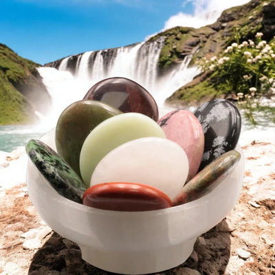 Galet en pierre naturelle – La Pierre FR, accessoire de lithothérapie idéal pour le massage, la détente et l’équilibre énergétique.