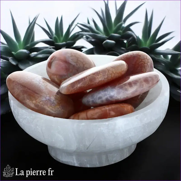 Agate de Feu en galet plat - Pierre pour la Clairvoyance