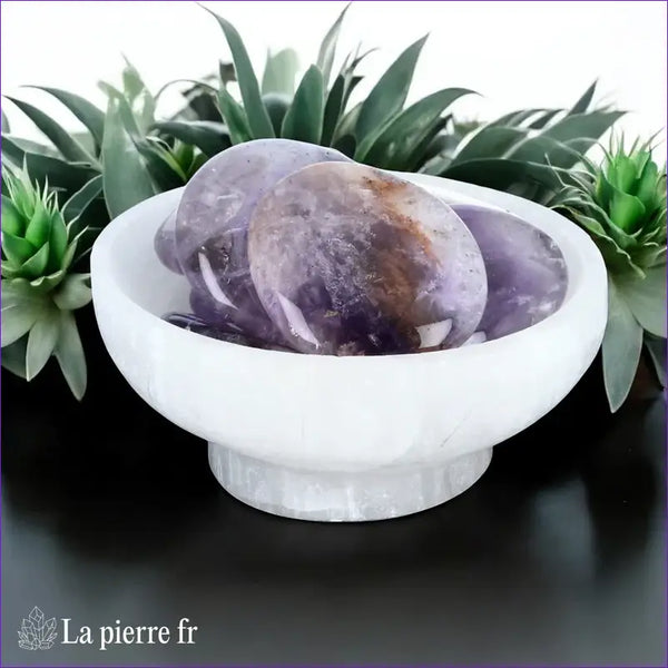 Amétrine en galet plat - Pierre de Motivation
