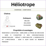 Galet Plat Héliotrope Naturel minéraux