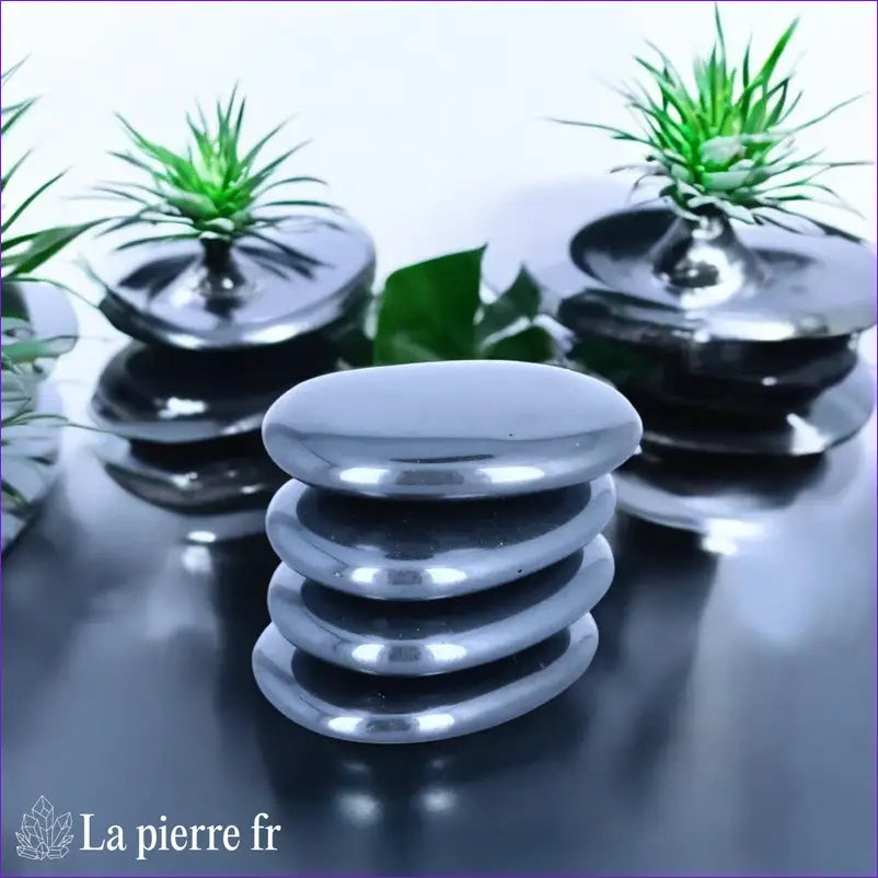 Hématite en galet plat - Pierre du Sommeil