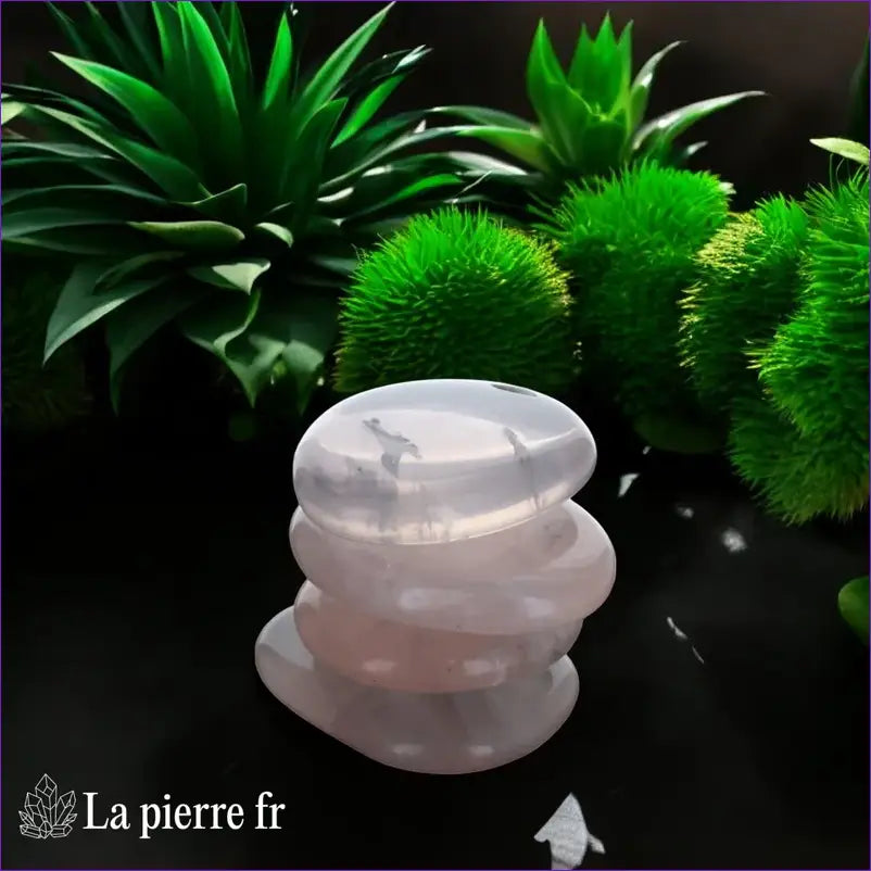 Quartz Rose en Galet Plat – Pierre de Sérénité et Amour
