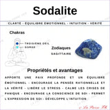 Galet Plat Sodalite Naturelle minéraux