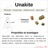 Galet Plat Unakite Naturelle minéraux