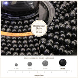 Grosses perles Obsidienne Noire 10 mm, Qualité AAA