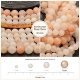 Grosses perles Aventurine Rose Claire 10 mm, Qualité AAA