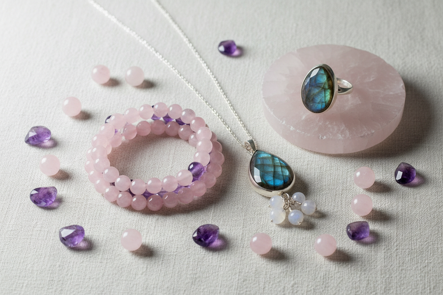 Bracelets, colliers, pendentifs, bagues ou perles : découvrez nos conseils pour choisir un bijou en pierre naturelle selon votre style, vos besoins et les propriétés des minéraux.