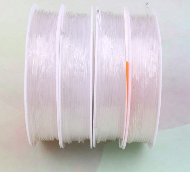 Bobines Fil Élastique Transparent pour Bracelets et Colliers (0.6mm, 0.8mm ou 1mm) | La Pierre Fr