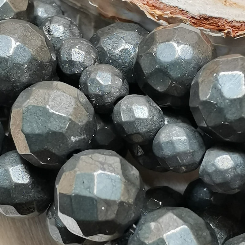 Perles de pyrite en 4, 6, 8 et 10 mm