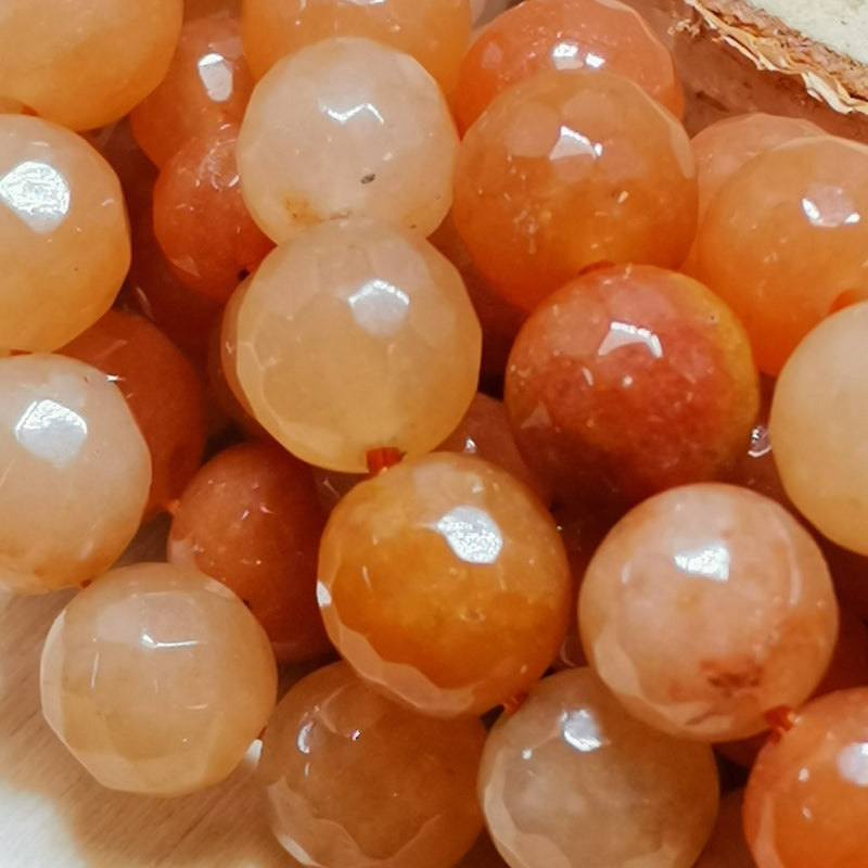Perles d'aventurine orange en 4, 6, 8 et 10 mm