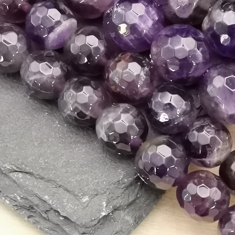 Perles naturelles d'améthyste pour bijoux