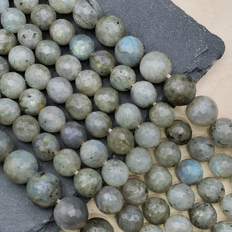 Perles naturelles de labradorite pour bijoux