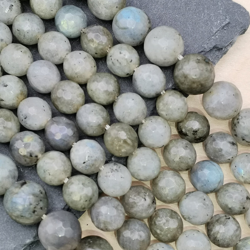Perles de labradorite en 4, 6, 8 et 10 mm
